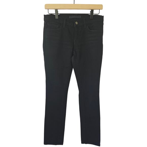J Brand Jett Jeans Size 27 Black High Rise Skinny Pencil Leg Stretch Denim - Picture 1 of 4